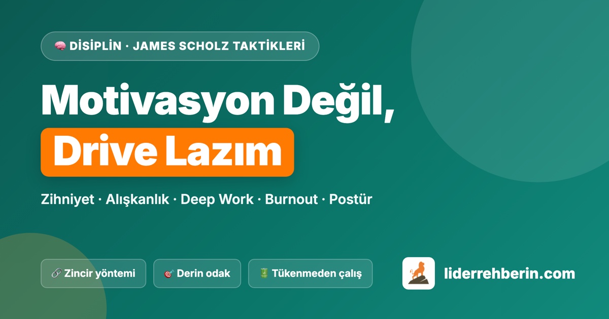 Disiplinli Ders Çalışma: James Scholz'un 7 Taktiği