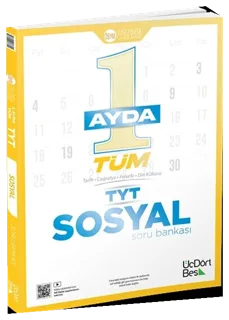 3-4-5 Bir Ayda TYT Sosyal kitap kapağı