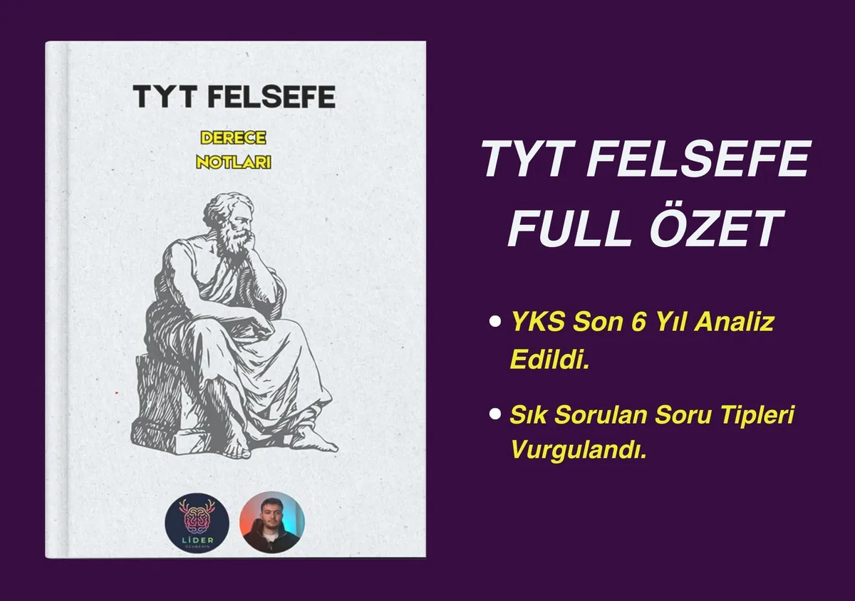 TYT Felsefe Full Özet | Tekrar Notları