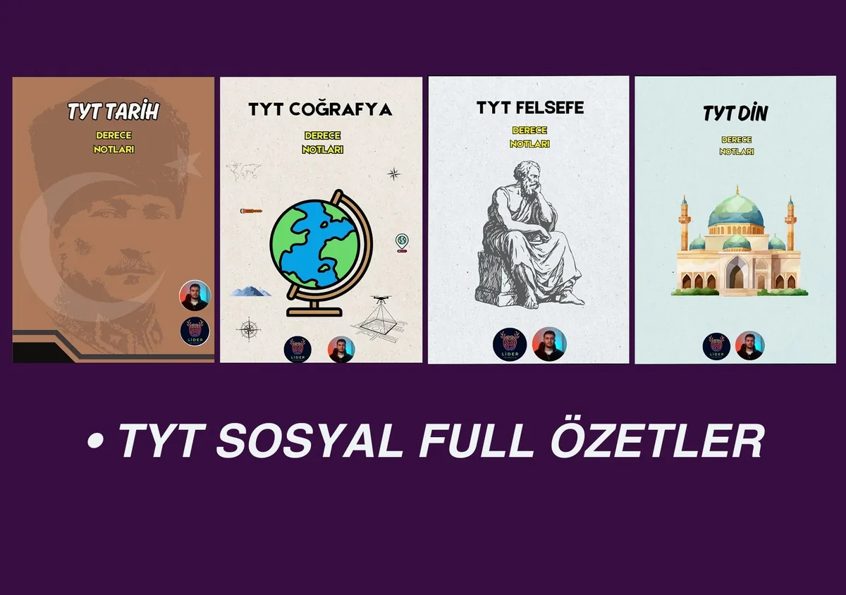 TYT Sosyal Full Özetler Tam Set
