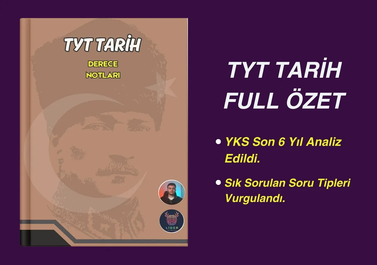 TYT-AYT Tarih Full Özet | Tekrar Notları