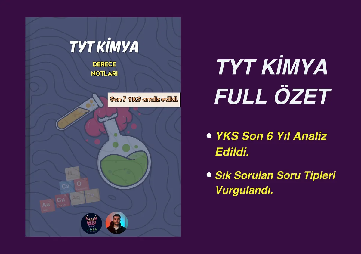TYT Kimya Full Özet | Tekrar Notları